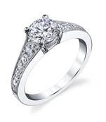 White Silver Plated Rings