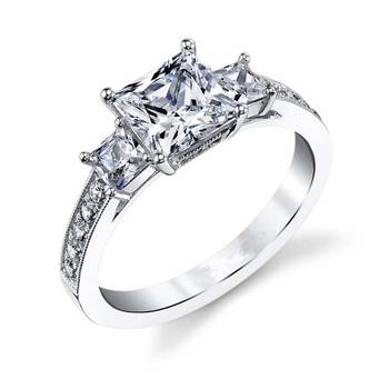 White Silver Plated Rings 1