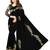 Black embroidered georgette saree with blouse