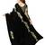 Black embroidered georgette saree with blouse
