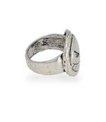 Oxidised Plated Ghost Face Theme Finger Ring Jewellery