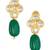 Kundan And Green Stone Studs