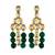 Kundan And Green Onyx Danglers