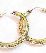 Traditional big golden bali earring