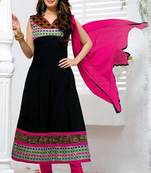 Evelyn Sharma Black Cotton Anarkali Suit