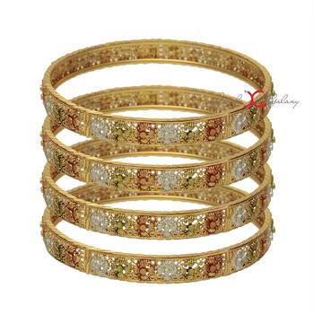 Multicolor pearl bangles 3