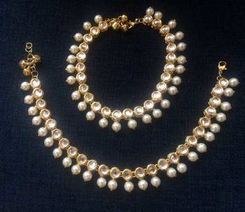 Kundan And Pearl Payal With Ghungroo 1