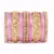 Traditional Golden Flower Pattern Bangle Set