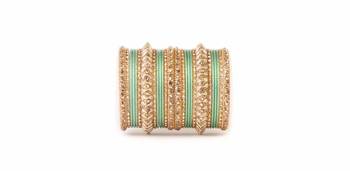 Traditional Pista Kundan Work For Both Hands 1