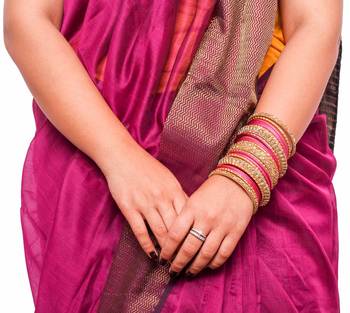 Traditional Pink Kundan Work For Both Hands 3