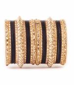 Traditional Black Kundan Work For Both Hands