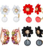 Multicolor cubic zirconia earrings