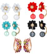 Multicolor cubic zirconia earrings