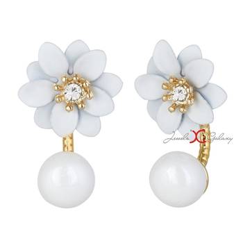 Multicolor cubic zirconia earrings 2