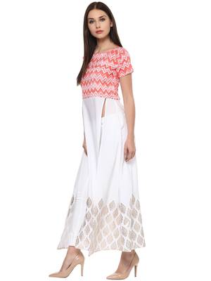 White stitched Crepe  stitched kurti 4