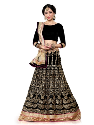 ghagra choli in black