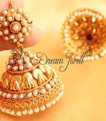 Gorgeous Huge Royal Pearl Antique Jhumkka