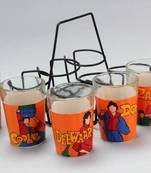 Amitabh Bachchan Movies Hand Painted Tea Glasses Or Candle Holder . Tg Bb