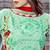 Blissta Sea Green Cotton Embroidered Straight Suit Dress Material