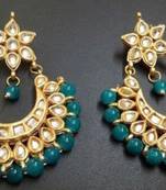Colorful chandbali earrings pair