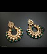 Colorful chandbali earrings pair
