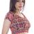 Pink printed lycra fabric stitched blouse