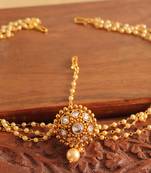 Gorgeous pearl jodha akbar style bridal maang tikka - DJ08601