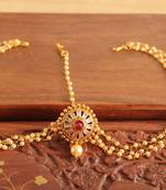 Gorgeous pearl jodha akbar style bridal maang tikka - DJ08599