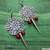 Brass_Flower_Red_Beads_Spear_Earrings