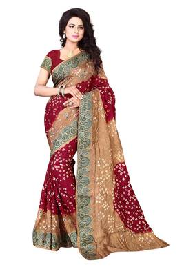 multicolor hand woven art silk saree with blouse 1