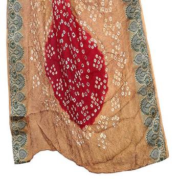 multicolor hand woven art silk saree with blouse 4