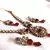 Maroon drop Kundan Necklace Set