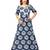 Gown By Kmozi (Navy Blue Shibori Cotton)