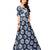 Gown By Kmozi (Navy Blue Shibori Cotton)