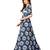 Gown By Kmozi (Navy Blue Shibori Cotton)