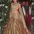 golden silk embroidered lehenga with dupatta