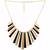 Trendy Gold Plated Black Fancy Party Wear Statement Necklace for Girls and Women