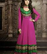 Karishma Kapoor Embroidered Pink Anarkali Suit
