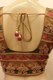 Golden handwork blouse