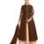 Brown embroidered art silk salwar