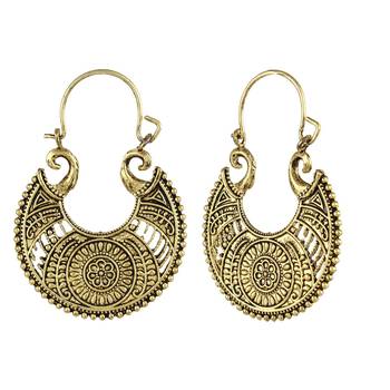Gold Hoop Elegant Bali Hoop   Earrings 2