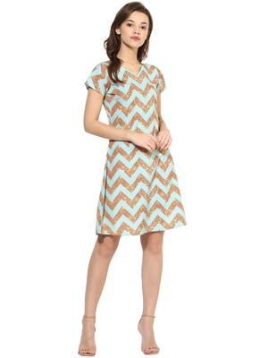 Multi printed crepe  stitched kurti 1