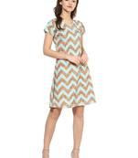 Multi printed crepe  stitched kurti