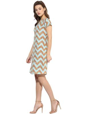 Multi printed crepe  stitched kurti 4