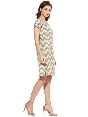 Multi printed crepe  stitched kurti 5