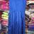 Blue plain silk semi stitched party wear gowns