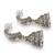 Silver Black Metal Oxidised Jhumki Earrings