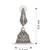 Silver Black Metal Oxidised Jhumki Earrings