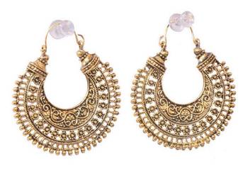 Gold Emerald   Earrings 1