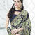 Hitansh Fashion Green Pure Chiffon Embroidered Saree